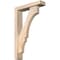 Ekena Millwork Balboa Block Smooth Bracket w/ Offset Brace, Douglas Fir, 3 1/2"W x 14"D x 22"H BKT0402X14X22BOA05SDF - alternate 1